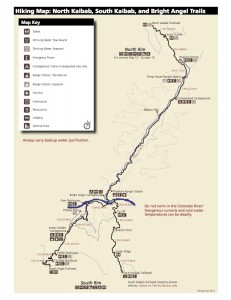 Rim to Rim map